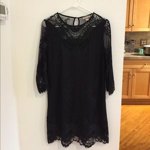 Lace black dress